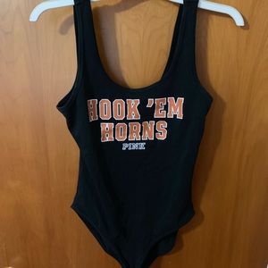 VS Pink: “Hook ‘Em Horns” bodysuit